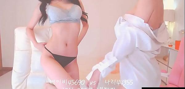  [AsianWebcast]Korean BJ 베이비 Double101 Sexy girl masturbating with friends live